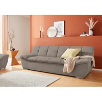 DOMO collection 3-Sitzer DOMO COLLECTION "Lagoa, moderne Sitzheftung, bequem und komfortabel", braun (schlamm), B:232cm H:76cm T:96cm, Sofas, frei im Raum stellbar, in großer Farbauswahl