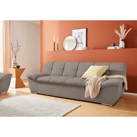 DOMO collection 3-Sitzer DOMO COLLECTION "Lagoa, moderne Sitzheftung, bequem und komfortabel", braun (schlamm), B:232cm H:76cm T:96cm, Sofas, frei im Raum stellbar, in großer Farbauswahl