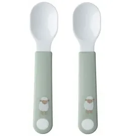 Mepal – Lernlöffel Mepal Mio – Baby Lernlöffel – Lernbesteck – Spülmaschinengeeignet & BPA frei – 2er Set – Little Farm