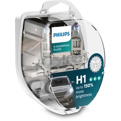 Glühlampe Halogen PHILIPS H1 X-tremeVision Pro150 12V/55W, 2 Stück