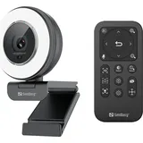 Sandberg Streamer USB Webcam Pro Elite Schwarz