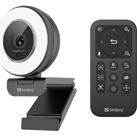 Sandberg Streamer USB Webcam Pro Elite Schwarz