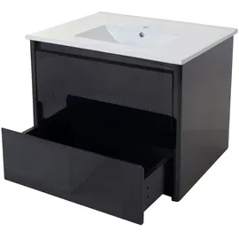 Mendler HWC-B19 Möbelwaschtisch 80 x 50 cm schwarz (57631)