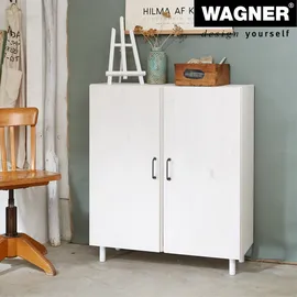 Wagner Möbelbein/Systemrohr TENO - Ø 30 x 87 mm, individuell kombinierbar, Stahl, weiß, Tragkraft 50 kg - 12161201