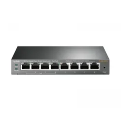 TP-Link SG108PE Metall 8-Port Gigabit Netzwerkswitch mit 4-Port PoE+, 10/100/1