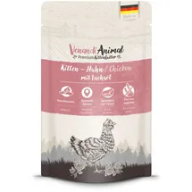 Venandi Animal 400 Gramm Katzennassfutter Sparpaket 12 x 400 Gramm Kitten Huhn mit Lachsöl