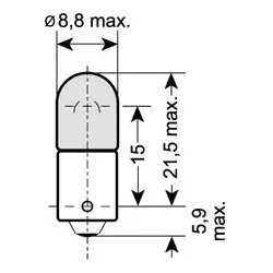 OSRAM Glühlampe, Innenraumleuchte Leseleuchte Innenraumleuchte,Glühlampe, 12V  3886X