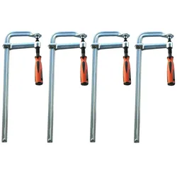 Vago-Tools 6 Stück Profi Ganzstahl Schraubzwinge 80 x 160 mm Tischzwinge Zwingen
