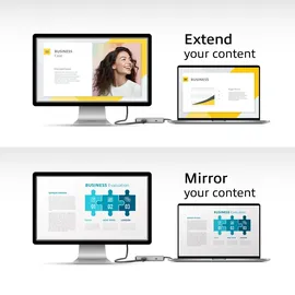 Act USB-C 4K-Dockingstation für 1 HDMI-Monitor, Ethernet, USB-C, USB-A, Kartenleser und PD-Pass-Through