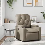 vidaXL Relaxsessel Elektrisch Kunstleder 142 x 75 x 100 cm Braun mit Liegeposition