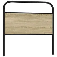 VidaXL Kopfteil Sonoma-Eiche 100 cm Stahl und Holzwerkstoff