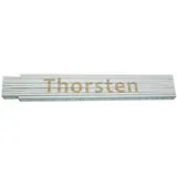 Heka Zollstock Thorsten 2 m, weiß