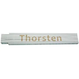 Heka Zollstock Thorsten 2 m, weiß