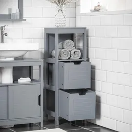 SoBuy Badezimmerschrank 30 x 90 x 30 cm Grau