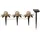 Star Trading LED Solardekoblume Lilly, 3er Pack - Gold,