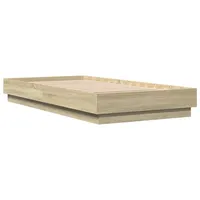 VidaXL Bettgestell Sonoma-Eiche 75x190 cm Holzwerkstoff