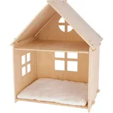 Kerbl Katzenhaus Yvi für Katzen (Katze), Hundebett + Katzenbett