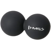 HMS Unisex's 17-42-002 5907695519396 Double Lacrosse Bälle, Black, One Size