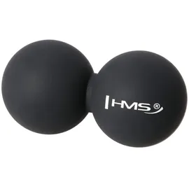 HMS Unisex's 17-42-002 5907695519396 Double Lacrosse Bälle, Black, One Size