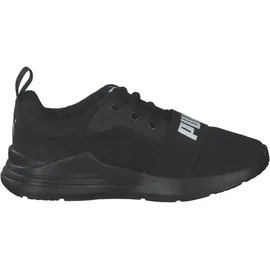 Puma Wired Run Kinder Schwarz/Weiß 30
