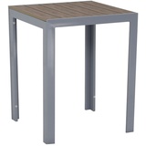 Gardissimo FIRE ALMA Nonwood Alu-Gartentisch Gartenmöbel 60x60cm silber