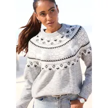 LASCANA Norwegerpullover grau 40/42