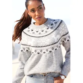 LASCANA Norwegerpullover grau 40/42