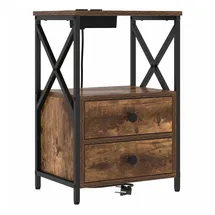 vidaXL Nachtschrank Geräucherte Eiche 40 x 31 x 60 cm Braun