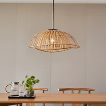 LINDBY Ilajus 1-flg. Ø62 cm Holz hell
