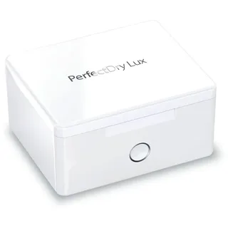 PERFECTDRY LUX Elektrischer Luftentfeuchter, UV-Sterilisator, automatischer UV-Sterilisator, zur Desinfektion und Reinigung von Hörgeräten, AirPods, tragbare Box, UV-Trockenreinigung
