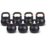 Sport-Thieme Kettlebell Competition | Profi Wettkampf Kugelhantel aus pulverbeschichteten Stahl | In 7 farblich markierten Gewichtsklassen: 8-32 kg | Einheitliche Größe: 21x21x28 cm