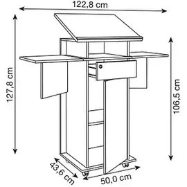 VCM my office Stehpult anthrazit