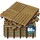 CASARIA Holzfliese Akazie Quattro Mosaik 30 x 30cm 66er-Set