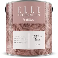 ELLE Decoration by Crown Wandfarbe 'Stitch In Time No. 402' pastellrosa matt 2,5 l