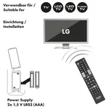 Schwaiger UFB100LG 533 Fernbedienung IR Wireless Drucktasten