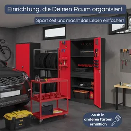 Jan Nowak Werkzeugschrank mit Lochwand SZYMON 185 x 92 x 50 cm, Freizeit, Heimwerken, Werkzeugaufbewahrung