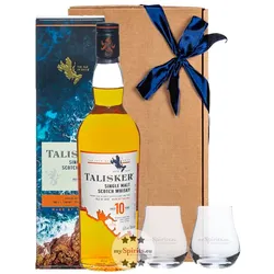 Geschenk-Set Talisker 10 Jahre Whisky & 2 Nosing-Gläser