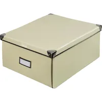 IDENA Aufbewahrungsbox faltbar creme 35x28x17cm