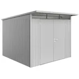 2,6 x 2,6 m silber-metallic Doppeltür