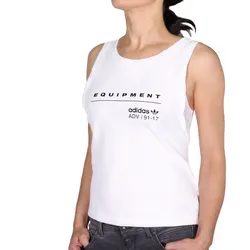adidas Equipment Mesh Tank Top White - XS