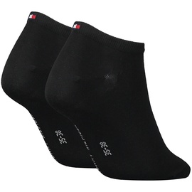Tommy Hilfiger Damen Sneaker Socken, 2er Pack - black 35-38