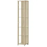 fif Möbel Vitrine 1-türig ¦ holzfarben ¦ Maße (cm): B: 32 H: 172 T: 33.0