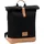 fillikid Wickelrucksack Rolltop Berlin schwarz, inkl. Wickeltunterlage schwarz