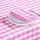 Homescapes Tischdecke Vichy-Karo 137 x 178 cm Pink