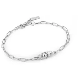 ANIA HAIE - BRACELET - Orb Link Chunky Chain - silber
