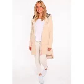 Zwillingsherz Jerseymantel Damen Beige M