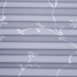 LIEDECO Klemmfix Plissee verspannt 90 x 130 cm grau/ranke