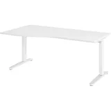 bümö Büroschreibtisch 180 x 100 cm Weiß