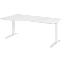 bümö Büroschreibtisch 180 x 100 cm Weiß