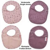 Wörner Lätzchen WÖRNER "Lamas rosa Druckknopflatz 22x29 cm", Baby, rosa, Baumwolle, Materialmix, Lätzchen, mit Druckknöpfen, maschinenwaschbar, trocknergeeignet